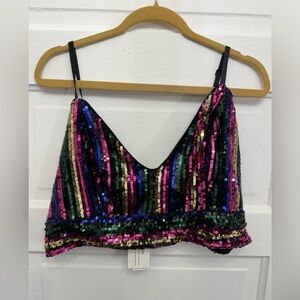 NWT ELOQUII sequin bralette tank tube top
